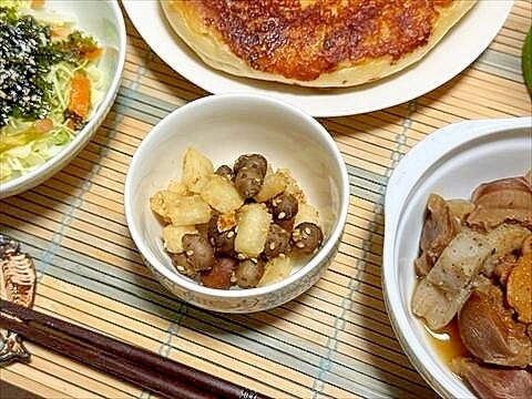 大事なむかご…大根とコロコロお味噌できんぴらさん